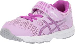 img 1 attached to 🏃 ASICS Contend Running Cameo Little Girls' Shoes: Enhance Athletic Performance with Style