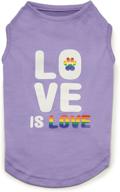 🐾 stylish zack & zoey love is love upf 40 tank dog shirt for sun protection логотип