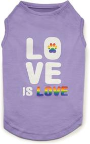 img 2 attached to 🐾 Stylish Zack & Zoey Love is Love UPF 40 Tank Dog Shirt for Sun Protection