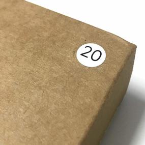 img 2 attached to 2500 0.4" Round Number Stickers Labels, 1 To 100 - 25 Sheets Pack