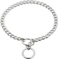 🐶 chrome 20-inch titan heavy chain dog training choke/collar with 3mm link by coastal pet products (dcp553020) logo