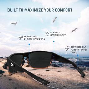 img 1 attached to TR26 Torege Polarized Sports Sunglasses For Men And Women Ideal For Cycling, Running, Golf, And Fishing