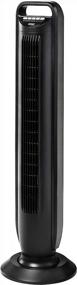 img 3 attached to Seville Classics UltraSlimline Вентилятор с качающейся башней со свежим воздухом для использования в помещении, спальне и домашнем офисе Бесшумное охлаждение без лопастей с дистанционным управлением, 40 дюймов, 5 скоростей, черный