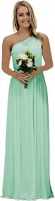 img 3 attached to Chic & Elegant Women'S Sleeveless A-Line Chiffon Formal Gown With Ruched Detailing