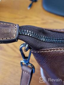 img 6 attached to Дизайнерская женская маленькая сумка через плечо из натуральной кожи Heshe - сумка-портфель через плечо