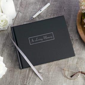 img 3 attached to Funeral Guest Book X7 Black