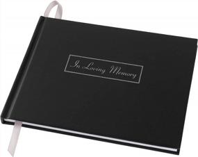 img 4 attached to Funeral Guest Book X7 Black