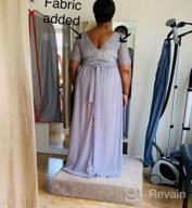 img 1 attached to Women Plus Size Chiffon Evening Dresses Long Prom Bridesmaid Gown review by Nick Mahoney