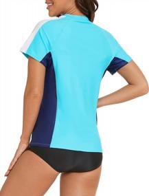 img 2 attached to Stay Protected In The Water With Lecieldusoir Women'S UPF 50+ Swim Shirt