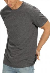 img 2 attached to NITAGUT Heather Men's Cotton Sleeve T-Shirt - Clothing, T-Shirts & Tanks