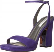 step up your style with franco sarto women's l-daffy ankle strap sandal heeled logo