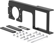 curt 58003 easy-mount trailer wiring connector bracket - 2-1/2-inch receiver, 4/5-way flat, 6/7-way round logo