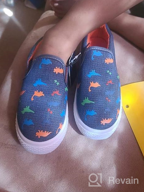 img 1 attached to 👟 Trendy KomForme Toddler Sneakers - Canvas Boys' Shoes and Girls' Sneakers review by Daniel Mind
