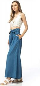 img 2 attached to Anna-Kaci Women'S High Waist Loose Baggy Palazzo Wide Leg Pants W/ Belt