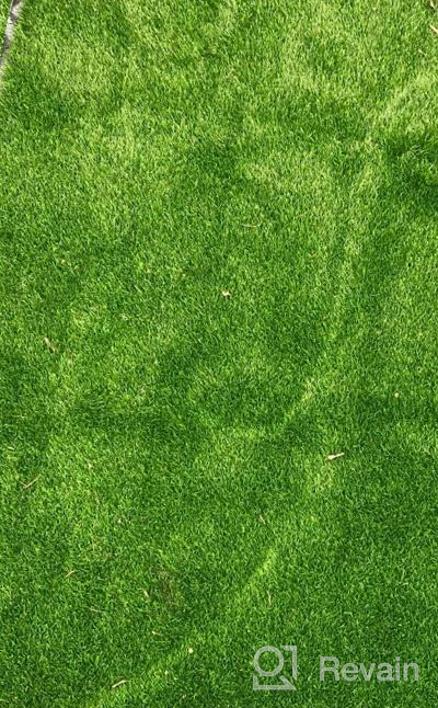 img 1 attached to SHACOS Artificial Grass Pad For Large Dogs 3X5 High Pile 1.2" Thick Reusable Dog Training Pads Fake Turf With Drainage Holes Potty Training Yard Patio Balcony review by James Handy