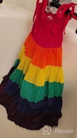 img 5 attached to Rainbow Toddler Princess Sleeveless Sundress Girls' Clothing and Dresses