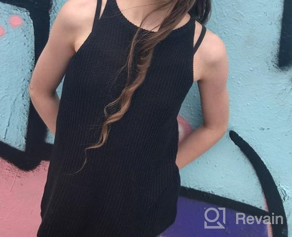 img 1 attached to 👚 Halter Sleeveless Spaghetti Casual Shirts for Girls' Clothing, Tops, Tees & Blouses review by Theresa White