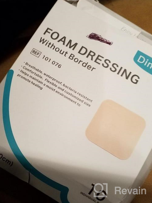 img 1 attached to Dimora Foam Dressing, PHMB 7 Days Sustained Steriel 4"X4" Wound Dressing Pads 5 Times Fast Protection Non-Adhesive Non-Border, 15 Times Ultra Absorbent Padding 10 Pack review by Gerald Barrett