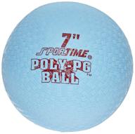playground ball - sportime poly 7 inch - blue: durable and fun outdoor sports toy logo