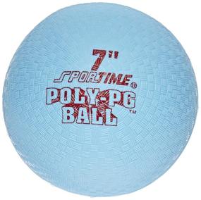 img 1 attached to Playground Ball - Sportime Poly 7 inch - Blue: Durable and Fun Outdoor Sports Toy