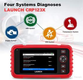 img 2 attached to LAUNCH CRP123X OBD2 Code Reader- ABS SRS Transmission Engine Diagnostic Tool with Battery Test, Android 7.0 Based, 5.0” Touchscreen, AutoVIN, Wi-Fi Free Updates, TPMS Tool included as Gift
