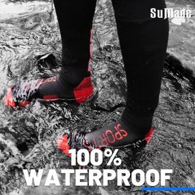 img 2 attached to Men Women Waterproof Knee High Hiking Kayaking Socks 1 Pair - SuMade