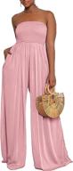 ophestin chiffon shoulder smocked jumpsuits women's clothing : jumpsuits, rompers & overalls logo