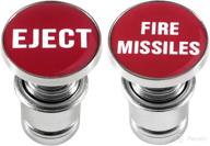 aokin eject button and fire missiles button car cigarette lighter plug cover logo