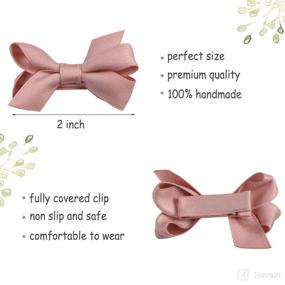img 3 attached to 🎀 Ruyaa 30pcs Baby Girls Fabric Hair Bows Clips Non Slip for Fine Hair Toddlers Barrettes Infants Hair Accessories Pigtails in Pairs Fully Covered Safe for Newborn Neutral Colors" -> "Ruyaa 30pcs Baby Girls Fabric Hair Bows Clips Non Slip for Fine Hair Toddlers Barrettes Infants Hair Accessories Pairs, Fully Covered, Safe for Newborns, Neutral Color Options