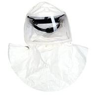msa 10095739 optimair tl hood - tychem qc powered air-purifying respirator (papr), color: white, 20 pack, single bib, threaded connection, hi-efficiency respiratory protection, durable & replaceable logo