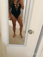 img 1 attached to Turn Heads At The Beach With SHEKINI'S Lace-Up V-Neck High-Cut Swimsuit review by Kerry Johnson