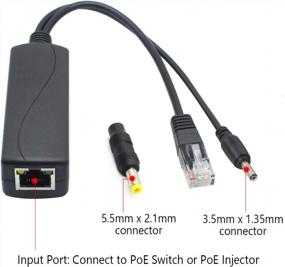 img 2 attached to 🔌 ANVISION 2-Pack 5V PoE Splitter: 48V to 5V 2.4A Adapter for IP Camera & More!