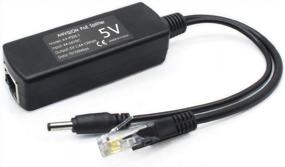 img 1 attached to 🔌 ANVISION 2-Pack 5V PoE Splitter: 48V to 5V 2.4A Adapter for IP Camera & More!
