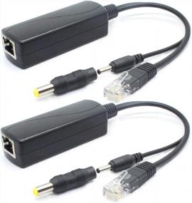 img 4 attached to 🔌 ANVISION 2-Pack 5V PoE Splitter: 48V to 5V 2.4A Adapter for IP Camera & More!