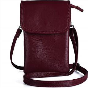 img 4 attached to Stylish Leather Cell Phone Crossbody Wallet Purse For Women - Befen