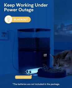 img 2 attached to Convenient & Hygienic: Oneisall Cat Water Fountain And Automatic Feeder Set For Cats & Dogs!