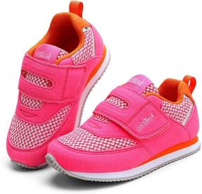 img 4 attached to Okilol Toddler Sneakers Athletic Running Boys' Shoes : Sneakers