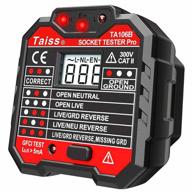 ensure electrical safety with the ta106b receptacle tester: detect gfci, polarity, voltage and more with 7 visual indications and wiring legend logo