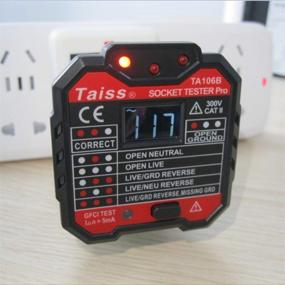 img 1 attached to Ensure Electrical Safety With The TA106B Receptacle Tester: Detect GFCI, Polarity, Voltage And More With 7 Visual Indications And Wiring Legend