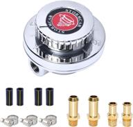 🔧 universal adjustable carb fuel pressure regulator kit | 1-5 psi | compatible with carburetor engines | includes 8mm & 10mm tail hoses logo