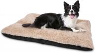 ultra soft calming dog crate bed for a comfortable and anxiety-free rest: joejoy dog bed crate pad логотип