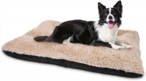 img 4 attached to Ultra Soft Calming Dog Crate Bed For A Comfortable And Anxiety-Free Rest: JOEJOY Dog Bed Crate Pad