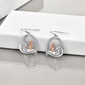 img 1 attached to Stunning Sterling Silver Animal Dangle Earrings - Perfect Gift For Women And Teens