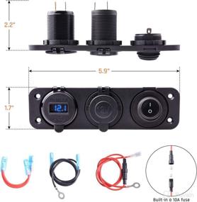 img 2 attached to MNJ Cigarette Splitter Voltmeter Motorcycle