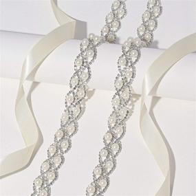 img 2 attached to WEZTEZ Crystal Handmade Rhinestone Sash Bridesmaid Women's Accessories at Belts