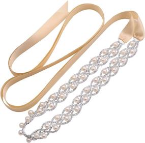 img 4 attached to WEZTEZ Crystal Handmade Rhinestone Sash Bridesmaid Women's Accessories at Belts