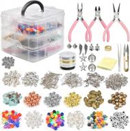 📿 1171 piece jewelry making kit with beads, charms, findings, pliers, and beading wire - ideal for necklace, earring, bracelet creation and repair | jewelry crafting tools set for women, girls, and adults logo