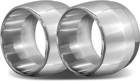 img 1 attached to Bagger Brothers BB-ET-Gamma-CH Omega Series Billet Aluminum Exhaust Tip - Superior Replacement, 2 Pack!