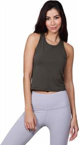 img 3 attached to Experience Ultimate Comfort With Yogalicious Ultra Soft Racerback Tank Top