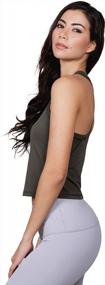 img 2 attached to Experience Ultimate Comfort With Yogalicious Ultra Soft Racerback Tank Top